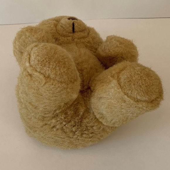Vintage Teddy Bear Stuffed Animal Plush Toy Brown/Beige 1980s 9" - Picture 7 of 9